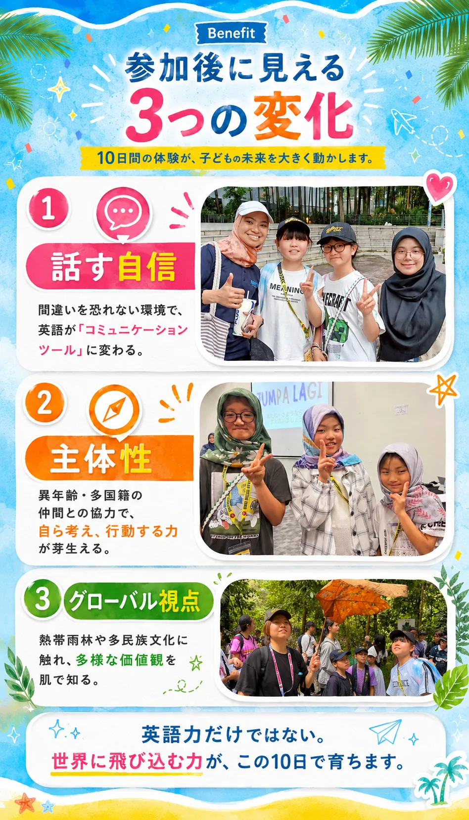 参加後に見える3つの変化